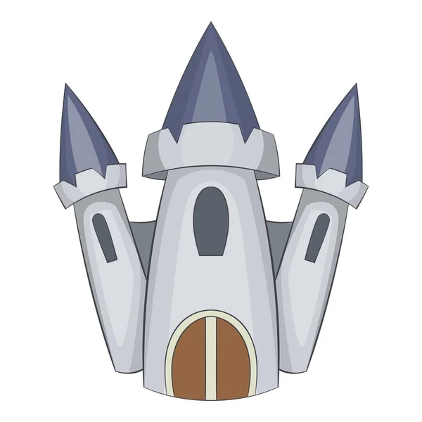 Ładny zamek ikona, stylu cartoon — Wektor stockowy