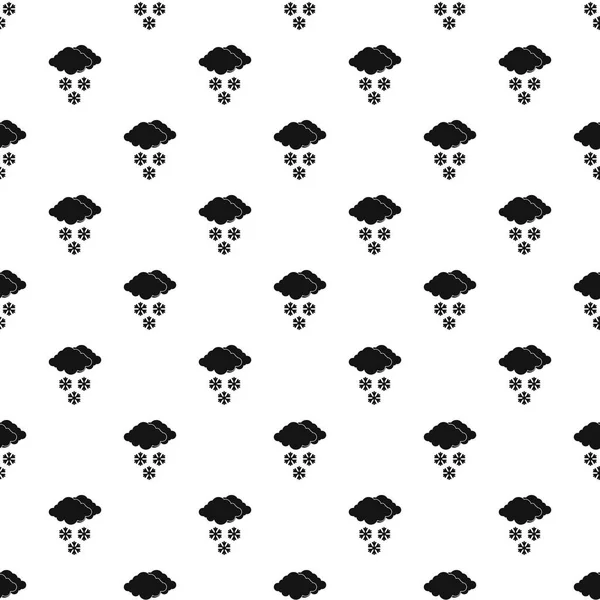 Bulutlar ve kar desen, basit tarzı