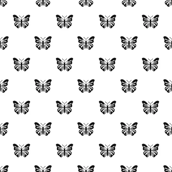 Butterfly with striped ornament on wings pattern — Stock Vector