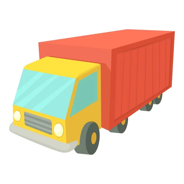 Icona del camion, stile cartone animato — Vettoriale Stock