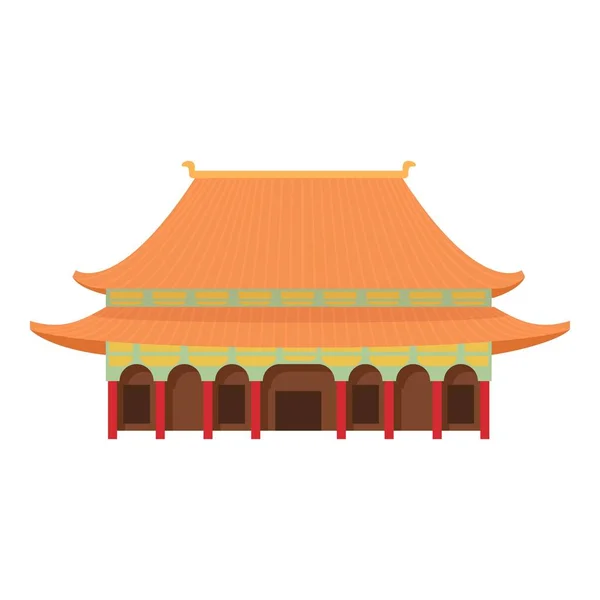 Pagoda temple icon, cartoon style — Stock Vector