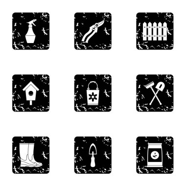 Bahçe simgeler kümesi, grunge tarzı