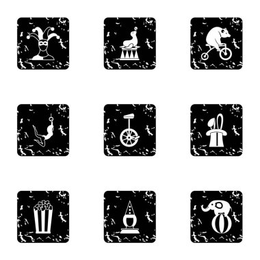 Konser sirk simgeler kümesi, grunge tarzı