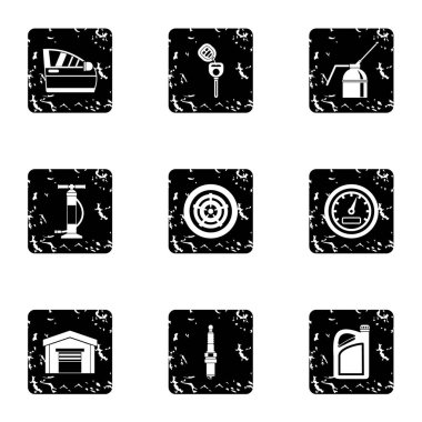 Yenileme makine simgeler kümesi, grunge tarzı için