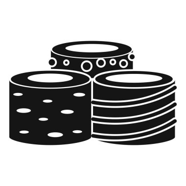 Lezzetli Türk lokumu simgesi, basit tarzı