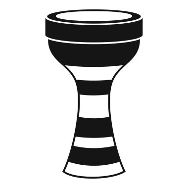 Afrika davul simgesi, basit tarzı