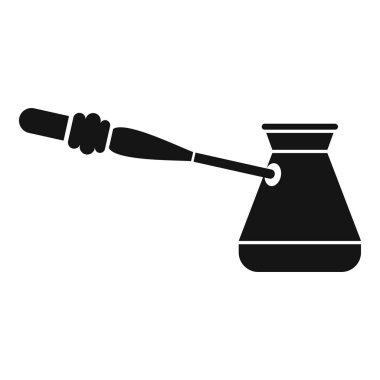 Kahve cezve simgesi, basit tarzı