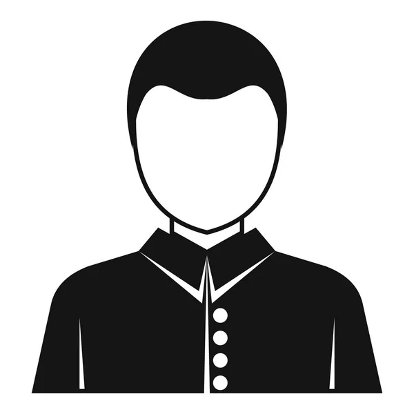 Значок аватара бизнесмена, простой стиль — стоковый вектор