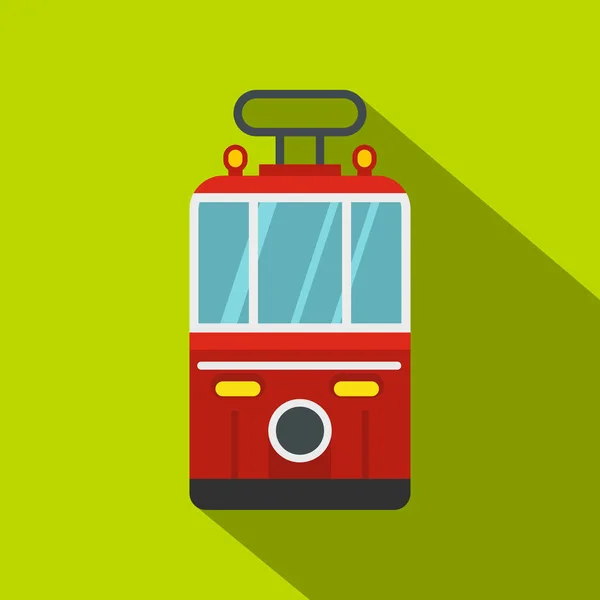 Traditionele Turkse openbare tram pictogram, vlakke stijl — Stockvector