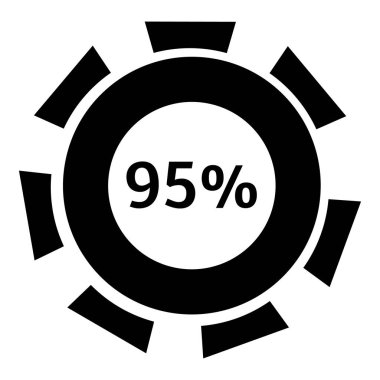 Yüzde doksan beş kutsal kişilerin resmi, basit stil indir