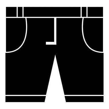 Erkek klasik şort simgesi, basit tarzı