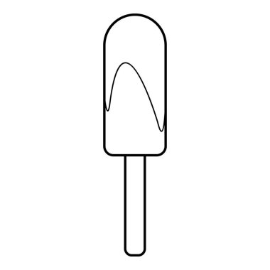 Karamelli dondurma simgesi, anahat stili