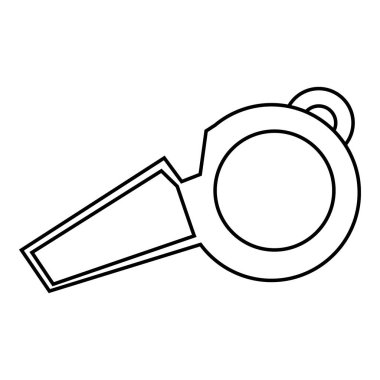 Düdük hakem simgesinin, anahat stili