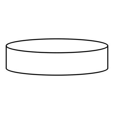 Hokey diski simgesi, anahat stili