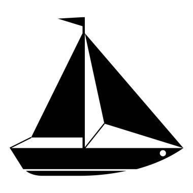 Tekne simgesi, basit tarzı