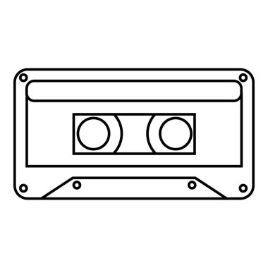 Ses kaset simgesi, anahat stili