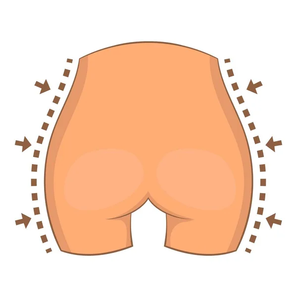 Hip surgery correction icon, cartoon style — Stock Vector
