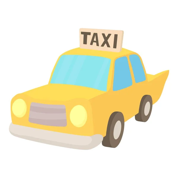 Icono de taxi, estilo de dibujos animados — Vector de stock