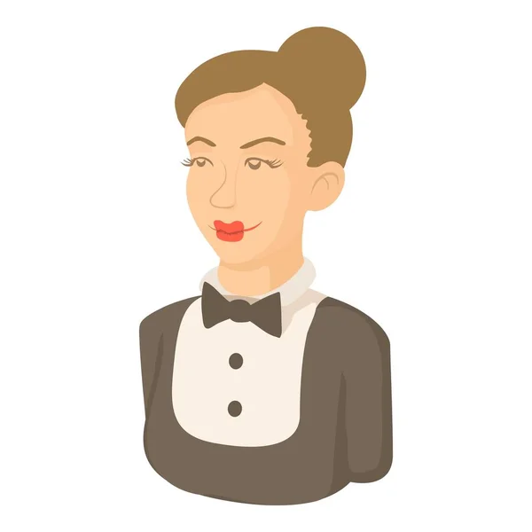 Icône de la femme de ménage, style dessin animé — Image vectorielle