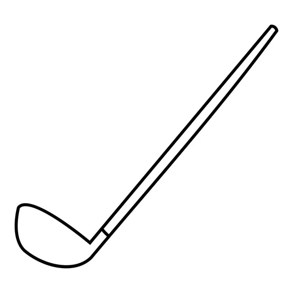 Icono de palos de golf, estilo de esquema — Vector de stock