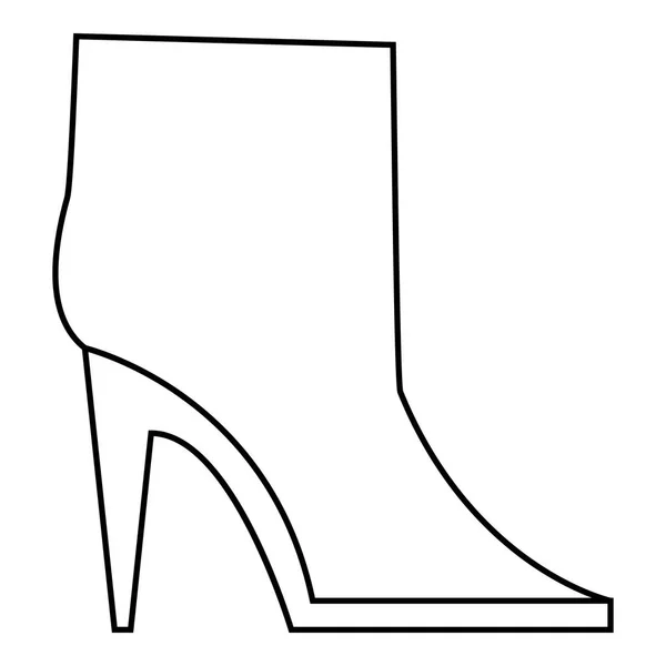 Ícone de botas de tornozelo, estilo esboço — Vetor de Stock