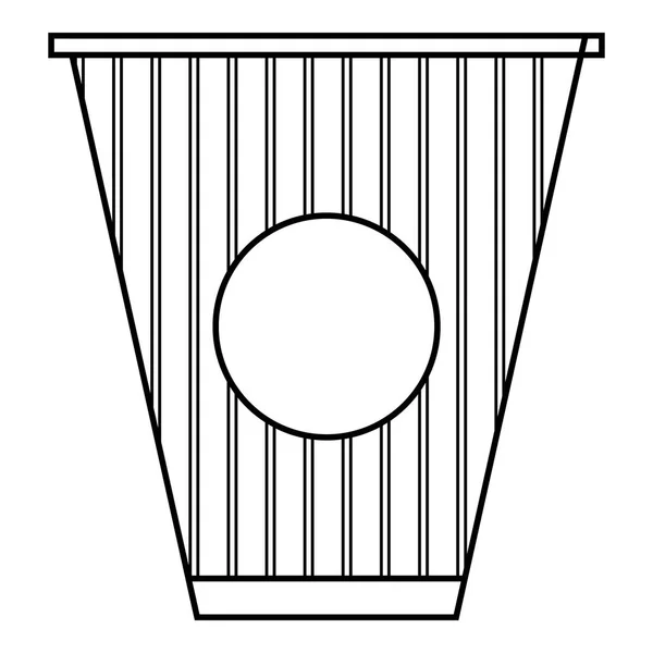 Xícara de ícone de café, estilo esboço — Vetor de Stock