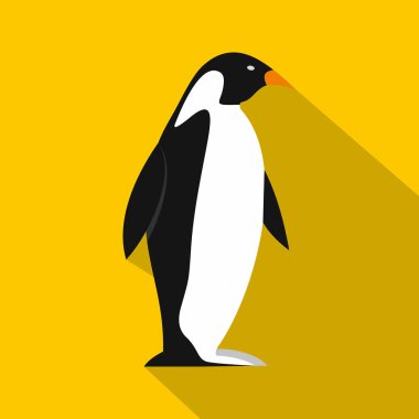 Penguen simgesi, düz stil