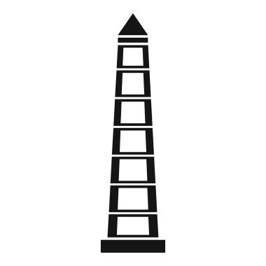 Buenos Aires Obelisco simgesi, basit tarzı