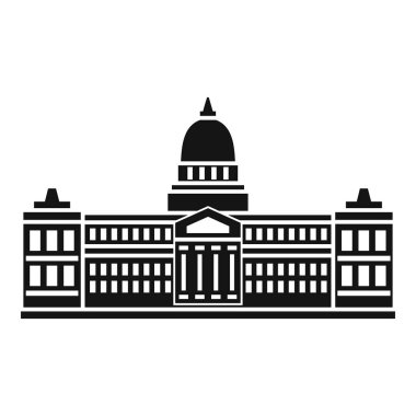 Palace of Congress , Argentina icon, simple style clipart