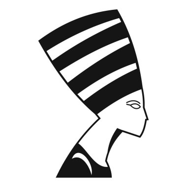 Mısır Kraliçesi simgesi, basit tarzı başkanı