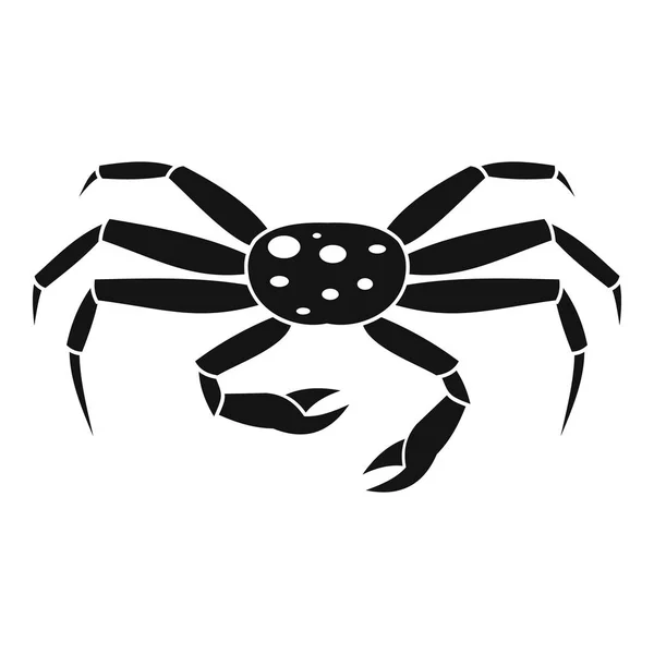 Krabba skaldjur ikon, enkel stil — Stock vektor