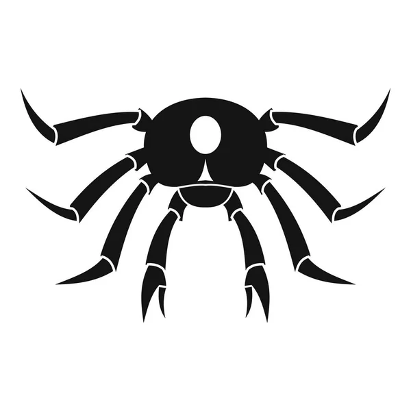 Krabba skaldjur ikon, enkel stil — Stock vektor