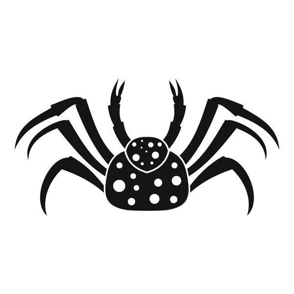 Levande krabba ikon, enkel stil — Stock vektor