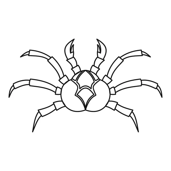 Refresh crab icon, outline style — стоковый вектор