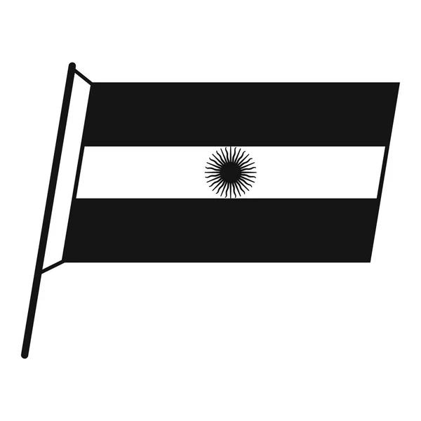 Bandera de Argentina icono, estilo simple — Archivo Imágenes Vectoriales