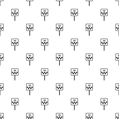 İşareti taksi desen, basit tarzı