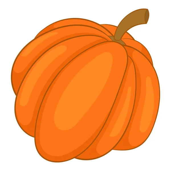 Podzimní dýňový zeleninový ikona, kreslený styl — Stockový vektor