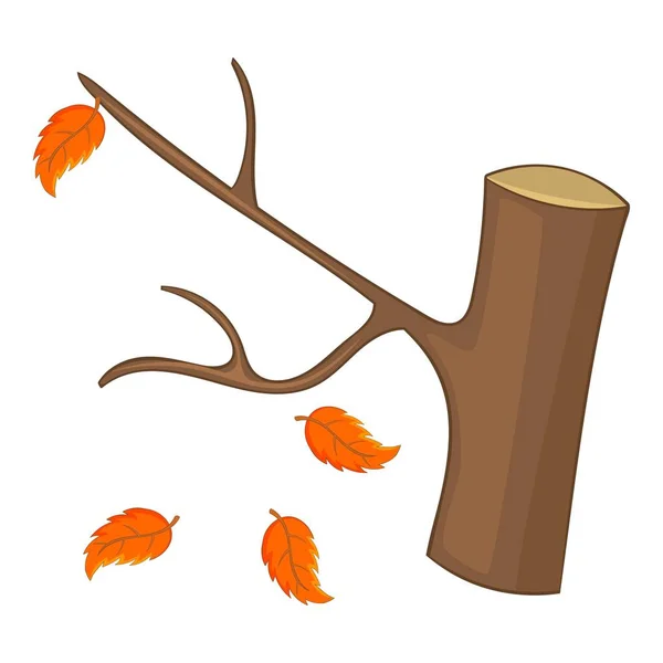 Autumn tree icon, cartoon style — Stock Vector