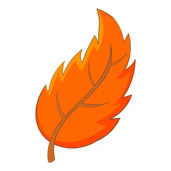 Leaf icon, cartoon style — Stock Vector