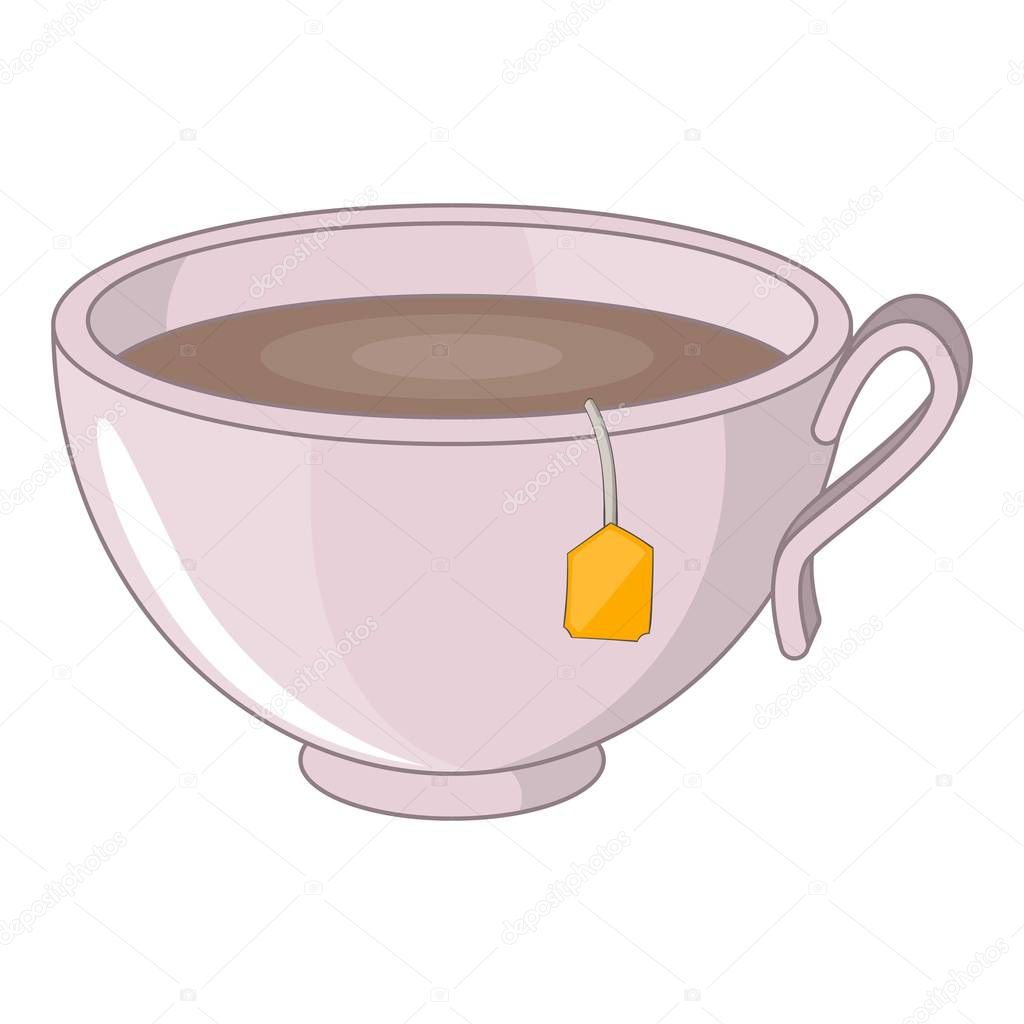 Images: cup of tea cartoon | Cup of tea icon, cartoon style — Stock