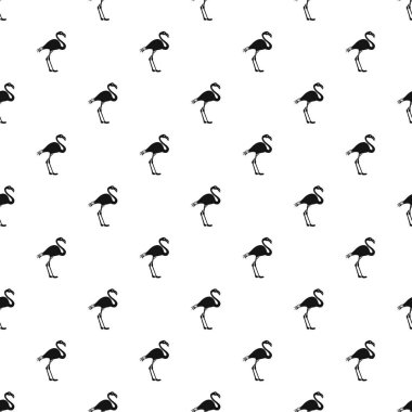 Flamingo desen, basit tarzı