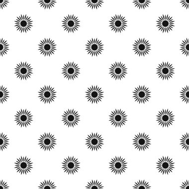 Güneş desen, basit tarzı