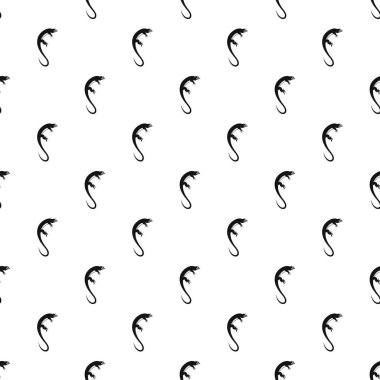 Uzun iguana desen, basit tarzı