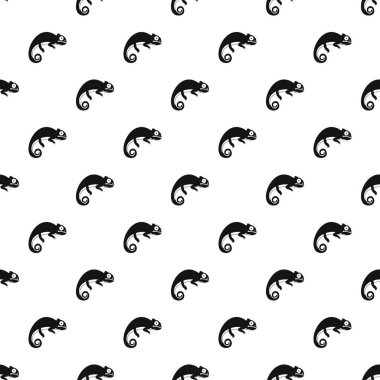 Küçük iguana desen, basit tarzı