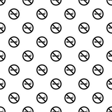 Sigara yasaktır desen, basit tarzı