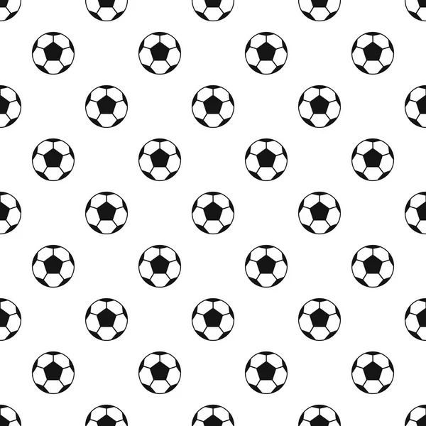 Soccer ball minta, egyszerű stílus — Stock Vector