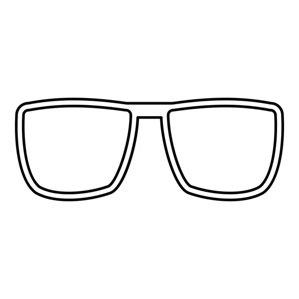 Gözlük simgesi, taslak biçimi — Stok Vektör