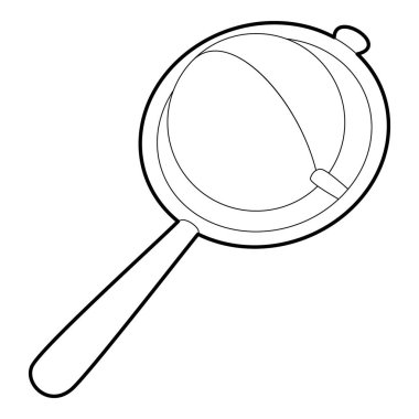 Bebek çıngırağı simgesi, izometrik 3d stili