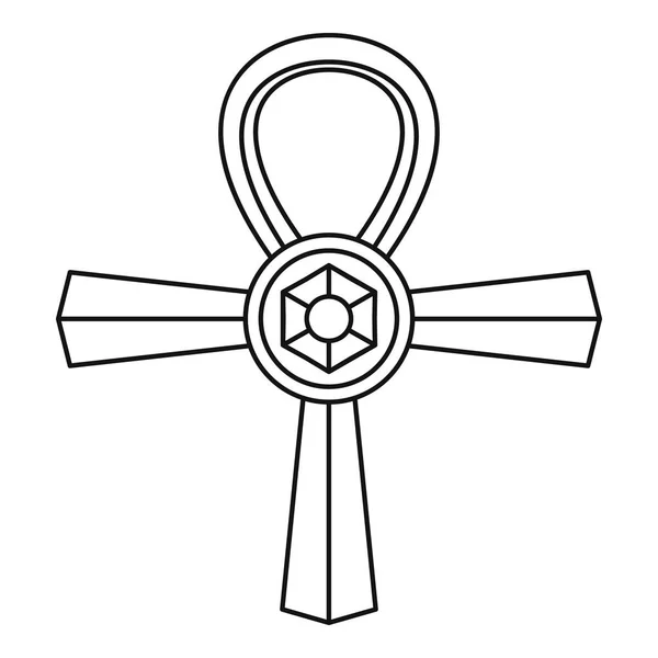 Icono de símbolo de Ankh, estilo simple — Vector de stock