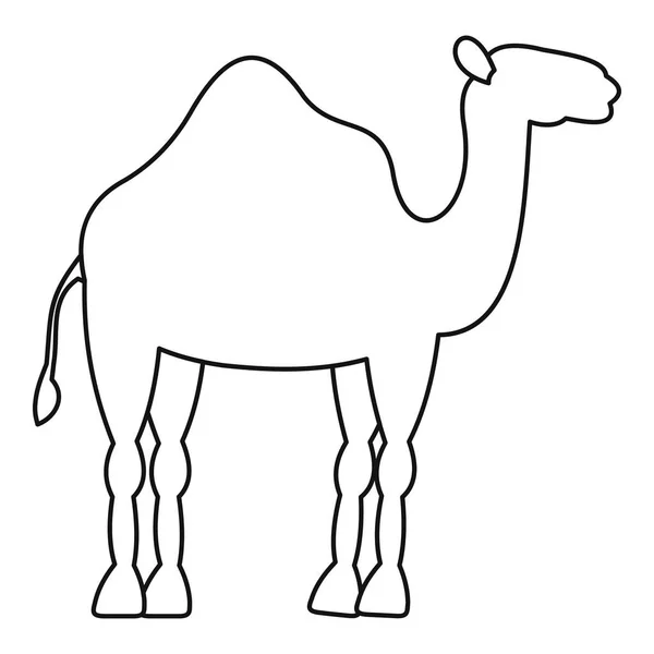 Dromedary camel icon, simple style — Stock Vector
